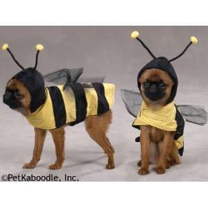   Cute Hooded Honey Bumble Bee Halloween Dog Costume Large: Pet Supplies