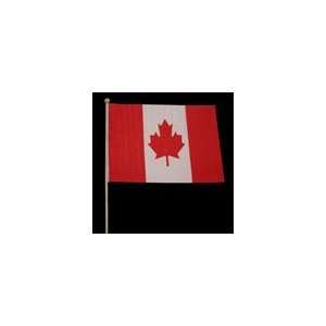   Canadian Flag Glued on 23 Wooden Dowel Rod