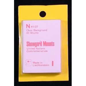  Showgard Pre Cut Clear Stamp Mounts Size N41/27 