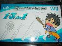 Nintendo Wii Remote Game Nunchuk 15 in 1 Sports Pack  