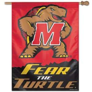   Terrapins Vertical Flag: 27x37 Banner/Fear the Turtle: Sports