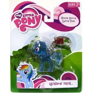   Pony Friendship is Magic Crystal Pony Rainbow Dash Keychain: Toys