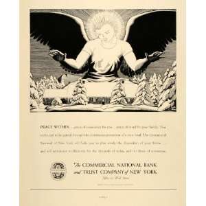  1937 Ad Commercial National Bank Trust Angel Insurance 