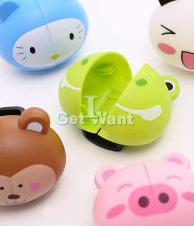 2PCS Cute Cartoon Toothbrush Holder Clipper Hold Box Case Pouch 