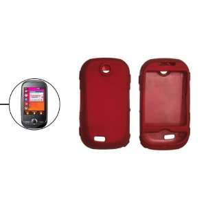   Gino Red Hard Plastic Case Cover for Samsung S3650 Corby Electronics