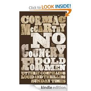 No Country For Old Men Cormac Mccarthy  Kindle Store