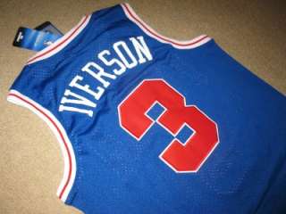 NBA ALLEN IVERSON Philadelphia 76ers Swingman jersey size LARGE New 