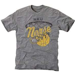 NCAA Northern Kentucky University Norse Hoop Tri Blend T Shirt   Ash 