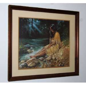  Jerry Crandall American Indian Themed Print titled 