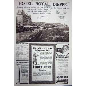  Advertisement 1922 Cubitt Car Hotel Dieppe Tobacco