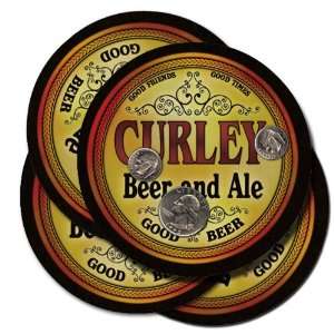  CURLEY Family Name Brand Beer & Ale Coasters Everything 