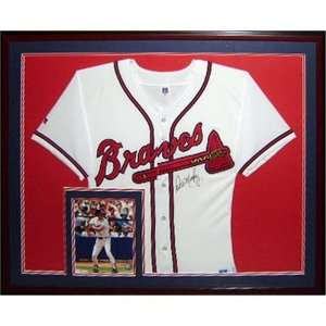  Dale Murphy Autographed Jersey   Deluxe Framed White 