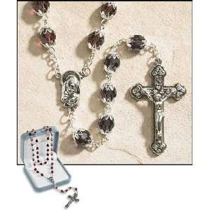 25 Inches Long, Ave Maria June Light Amethyst, 6 X 8 Mm Double Capped 