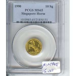  OZ .999 FINE, COIN, CERTIFIED AND GRADED BY PCGS MS65 
