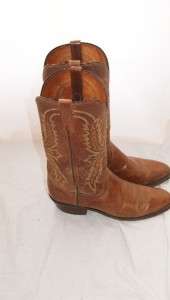 mens LUCCHESE 1881 brown cowboy boots size 8D  