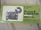instructions film projector rexina 8 p 103 8mm location united kingdom 