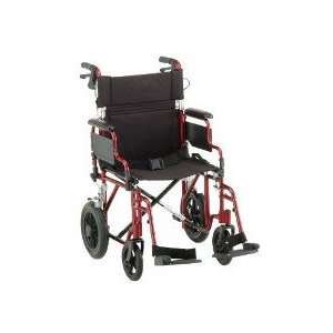   TRANSPORT CHAIR  19IN. RED LIG   Red NOVA352R: Health & Personal Care