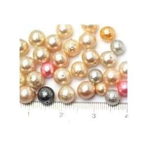  Shimmery Whites Vintage Czech Glass Pearl Loose Beads Grab 