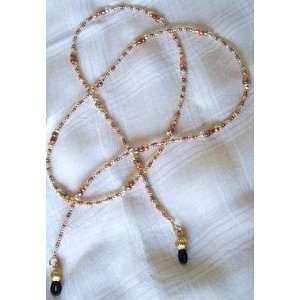   , Gold & Silver Crystal Beads Eyeglass Holder Chain 