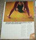 1966 ad Lees Carpet floor carpeting LADY exercising AD