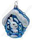 NEW Hand Painted glass XMAS ORNAMENT Russian box