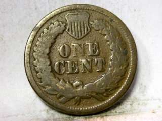 1864 L GOOD INDIAN HEAD SMALL CENT ID#I987  99c    