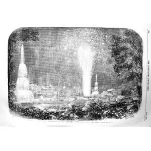   1856 PEACE COMMEMORATION FIREWORKS GREEN PARK LONDON