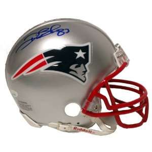  Deion Branch Patriots Signed Rep. Mini Helmet Sports 