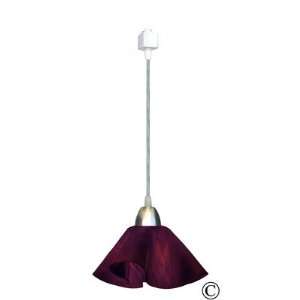  Lily Track Lighting Pendant with Purple Plum Shade Size: Small 