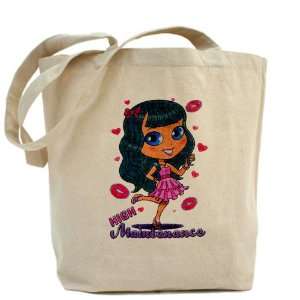  Tote Bag High Maintenance Girl with Kisses Everything 