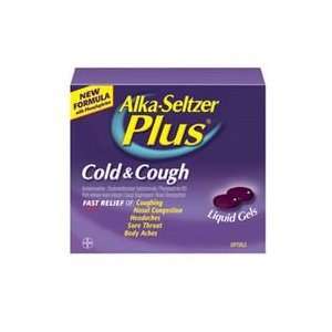  Alka Seltzer Plus Cough & Cold Relief Liquid Gels   12 
