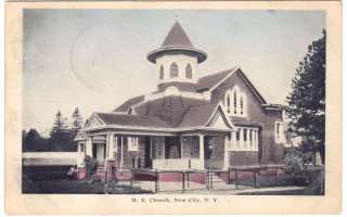 New City NY   METHODIST CHURCH   Postcard Rockland County  