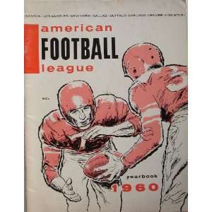  American Football League 1960 Year Book 