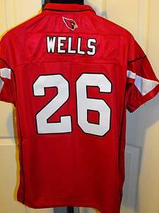 NEW Beanie Wells Arizona Cardinals REEBOK YOUTH SEWN XLARGE XL 18 20 