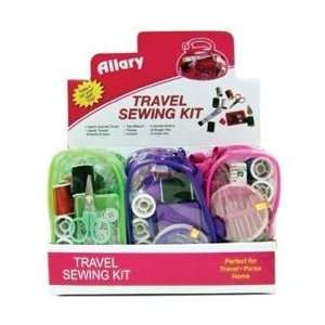  Allary Travel Sewing Kit in Color/clear Case. Needles 