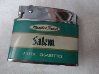 UP FOR AUCTION WE HAVE A VERY NICE SALEM CIGARETTES LIGHTER WITH BOX 