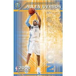  Allen Iverson 2008 Wall Calendar