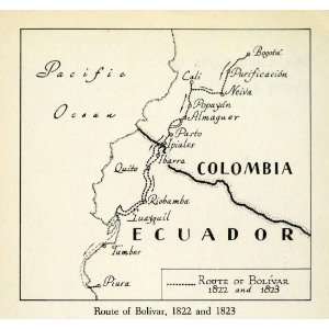   War Independence Spain Ecuador Colombia Venezuela   Original Halftone