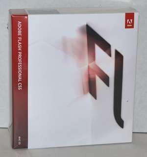 Adobe Flash Pro CS5 CS 5 Mac OS PN: 65056290 NEW Sealed Retail Box 