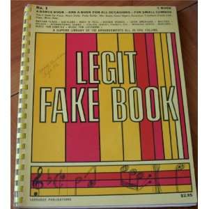  Legit Fake Book, No. 1 A dance book and a book for all 