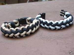 Custom Survival Paracord Bracelet Zipper Weave  