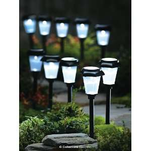 Set of 5 Staked Solar Garden Path Lights 