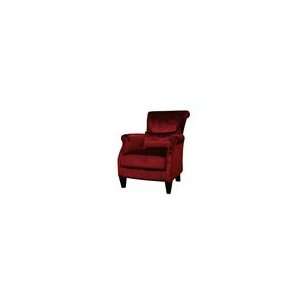  Conti Red Fabric Club Chair: Home & Kitchen