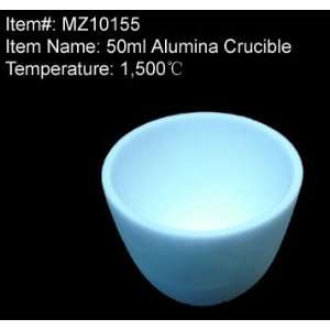 50mL ECOLIFE High Form Alumina Ceramic Cylinder Crucible MAX. 1750 oC 