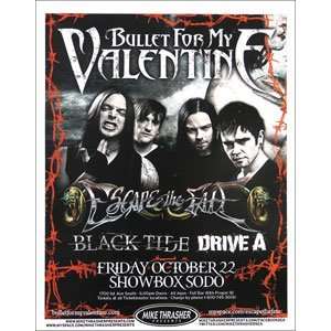  Bullet For My Valentine   Posters   Limited Concert Promo 