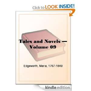   and Novels   Volume 09 Maria Edgeworth  Kindle Store