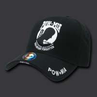 BLACK POW MIA PRISONERS OF WAR HAT HATS CAP CAPS  