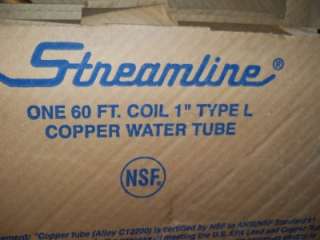 copper tubing 60 roll water pipe USA made type L  
