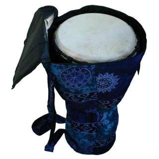 XXL Djembe Drum Backpack, Blue Celestial Design by X8 Drums