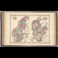 1865 maps ANTIQUE WORLD ATLAS old treasure JOHNSON A33  